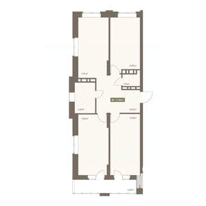 3-к квартира, вторичка, 78м2, 13/16 этаж