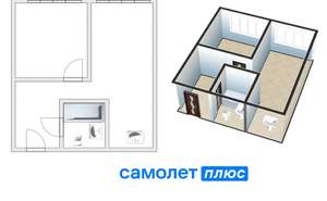 2-к квартира, вторичка, 38м2, 9/15 этаж