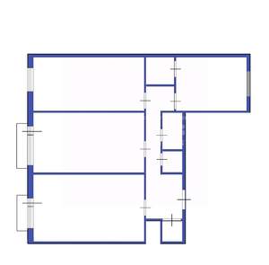 3-к квартира, вторичка, 92м2, 2/2 этаж