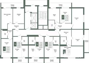 2-к квартира, вторичка, 64м2, 12/15 этаж