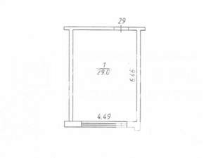 Студия квартира, вторичка, 29м2, 4/15 этаж