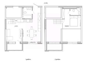 2-к квартира, вторичка, 58м2, 1/8 этаж