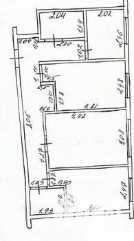 3-к квартира, вторичка, 57м2, 1/5 этаж