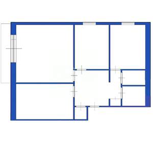 3-к квартира, вторичка, 68м2, 9/10 этаж