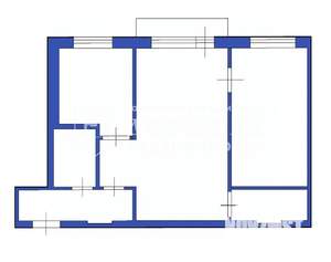 2-к квартира, вторичка, 46м2, 2/3 этаж
