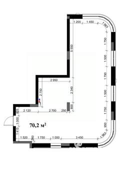 Студия квартира, вторичка, 70м2, 3/15 этаж