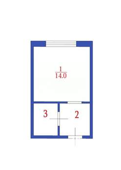 1-к квартира, вторичка, 13м2, 5/5 этаж