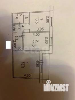 2-к квартира, вторичка, 50м2, 7/9 этаж