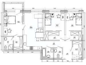 4-к квартира, вторичка, 99м2, 4/8 этаж