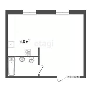 1-к квартира, вторичка, 33м2, 4/9 этаж
