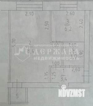 1-к квартира, вторичка, 32м2, 2/5 этаж