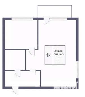 1-к квартира, вторичка, 31м2, 4/5 этаж