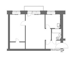 2-к квартира, вторичка, 43м2, 5/5 этаж