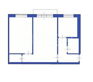 2-к квартира, вторичка, 46м2, 4/5 этаж