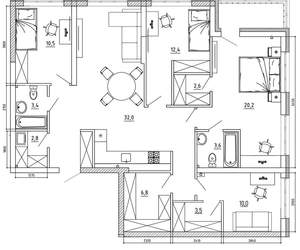 5-к квартира, вторичка, 125м2, 5/8 этаж