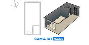 1-к квартира, вторичка, 23м2, 7/9 этаж