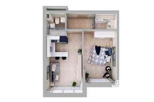 2-к квартира, вторичка, 44м2, 5/17 этаж
