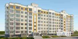 1-к квартира, строящийся дом, 46м2, 7/8 этаж