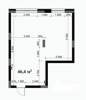 Студия квартира, вторичка, 46м2, 15/15 этаж