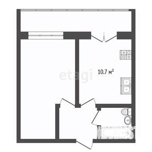 1-к квартира, вторичка, 36м2, 7/15 этаж