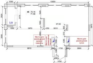 4-к квартира, строящийся дом, 70м2, 2/15 этаж
