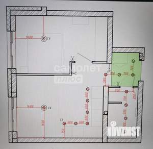 2-к квартира, вторичка, 36м2, 4/15 этаж