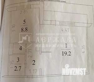 1-к квартира, вторичка, 35м2, 6/10 этаж