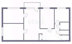 4-к квартира, вторичка, 62м2, 3/5 этаж