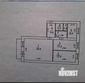3-к квартира, вторичка, 79м2, 5/5 этаж