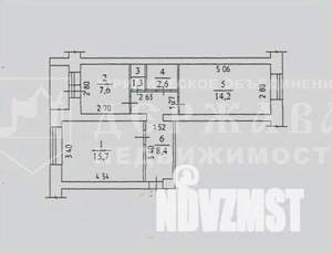 2-к квартира, вторичка, 50м2, 3/5 этаж
