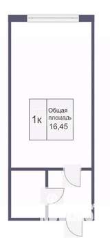 Студия квартира, вторичка, 17м2, 5/5 этаж