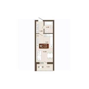 Студия квартира, вторичка, 31м2, 17/20 этаж