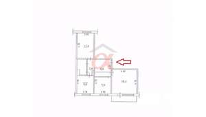 3-к квартира, вторичка, 63м2, 6/9 этаж