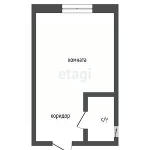 1-к квартира, вторичка, 23м2, 3/9 этаж