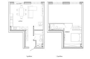 2-к квартира, вторичка, 60м2, 1/8 этаж
