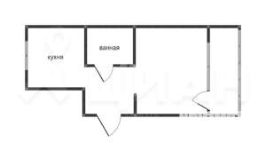 1-к квартира, вторичка, 40м2, 7/10 этаж