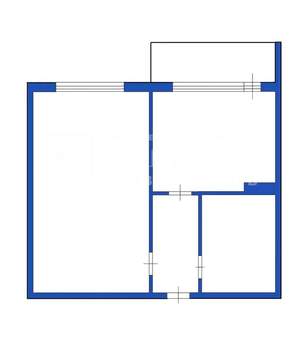 1-к квартира, вторичка, 36м2, 5/16 этаж
