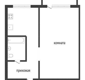 1-к квартира, вторичка, 30м2, 3/5 этаж