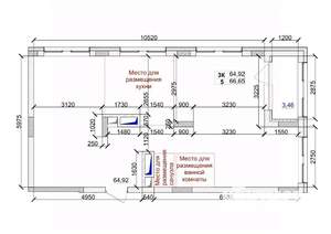3-к квартира, вторичка, 67м2, 4/15 этаж