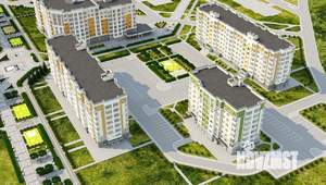 1-к квартира, строящийся дом, 46м2, 7/8 этаж