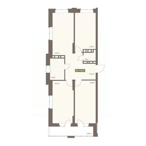 3-к квартира, вторичка, 78м2, 3/16 этаж