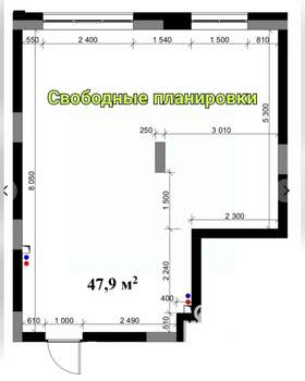 2-к квартира, вторичка, 48м2, 7/15 этаж
