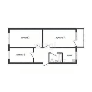3-к квартира, вторичка, 61м2, 5/5 этаж