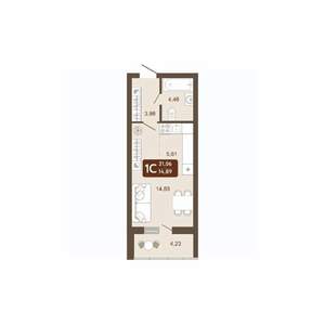 Студия квартира, вторичка, 31м2, 8/20 этаж