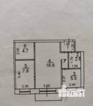 3-к квартира, вторичка, 45м2, 2/5 этаж