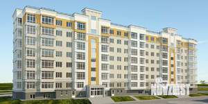 1-к квартира, строящийся дом, 46м2, 7/8 этаж
