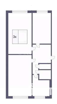 3-к квартира, вторичка, 62м2, 1/5 этаж