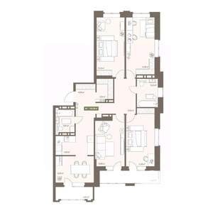 5-к квартира, вторичка, 108м2, 11/16 этаж