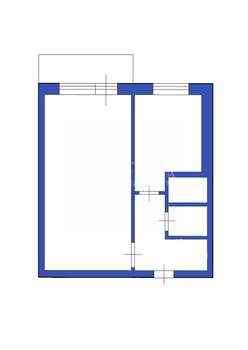 1-к квартира, вторичка, 30м2, 5/5 этаж