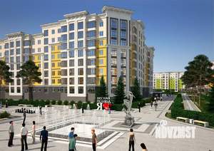 3-к квартира, строящийся дом, 74м2, 2/8 этаж